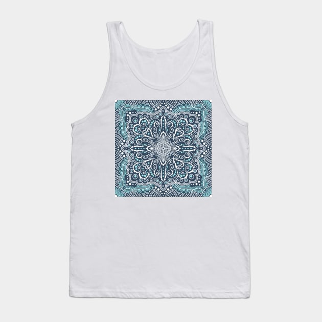 pattern of spirals, swirls, chains Tank Top by kavalenkava